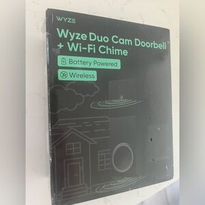 Wyze Duo Cam Doorbell + Wi-Fi Chime - Black